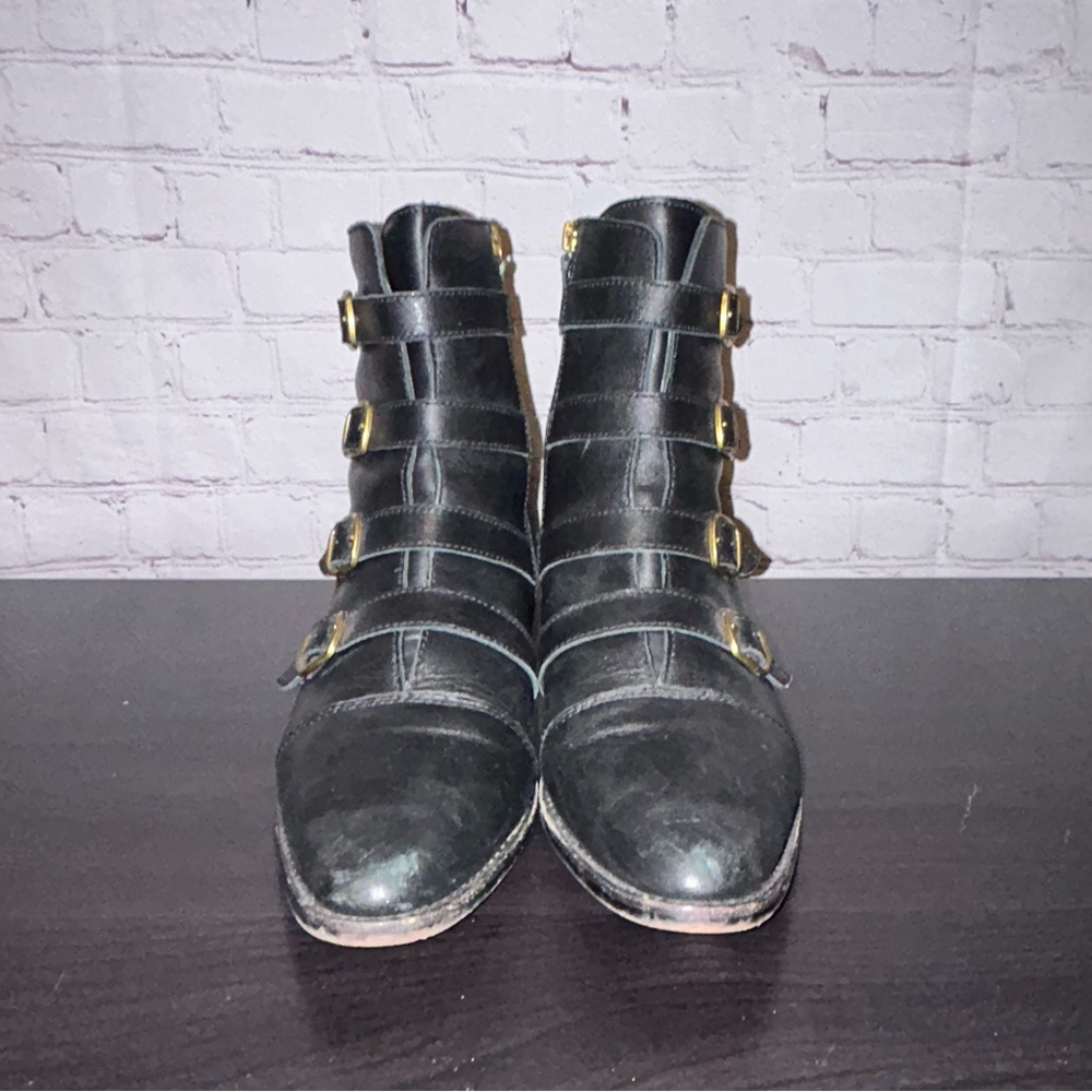 J. Crew multi buckle ankle boots women’s size 10 - Picture 4 of 10